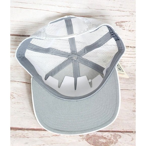 Union Green UG White/Navy Mesh Back Adjustable Rally Snapback Hat Join the Union - Picture 9 of 13